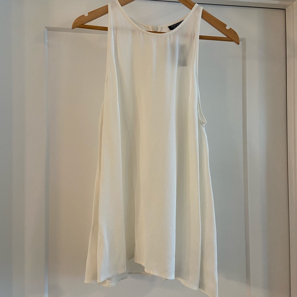 NWT - Topshop - Split-back Tank with Zipper